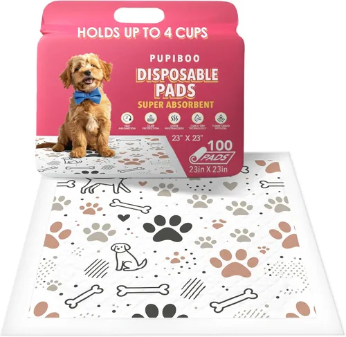 Vista 58 de PUPIBOO Almohadillas lavables para orina para perros y gatos – Almohadillas de entrenamiento reutilizables súper absorbentes para cachorros – 100%