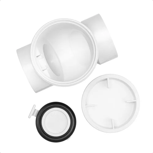 Vista 5 de Cinsda Válvula de remanso de PVC de 3", válvula de prevención de flujo de retorno de 3 pulgadas, válvula de agua de reflujo evita el reflujo