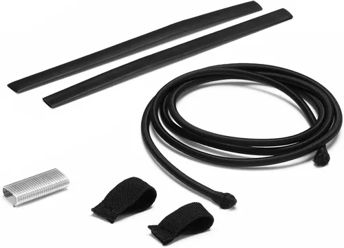 Vista 3 de Arrowbash 2 cuerdas elásticas de repuesto para wakeboard con lengüeta de tracción, cuerda elástica negra de choque, Wakeboard, piezas de estante