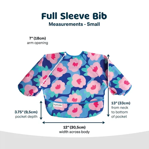 Vista 8 de Tiny Twinkle Babero de manga larga para bebés y niños pequeños Babero impermeable para comer Lavable a máquina y artículos esenciales