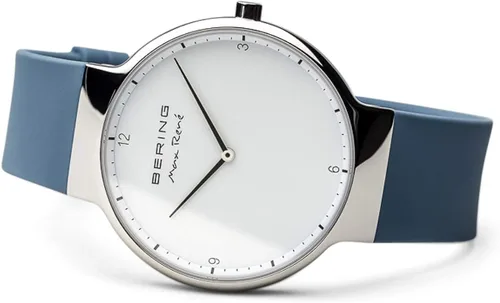 Vista 3 de Bering Unisex Analogue Quartz Max René Collection Watch with Silicone Strap and Sapphire Glass