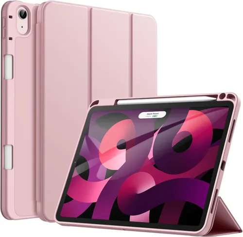 Vista 11 de JETech Funda para iPad Air de 11 pulgadas M3/M2 (2025/2024), iPad Air 5/4 (2022/2020 5ª/4ª generación de 10.9 pulgadas) con soporte para lápices