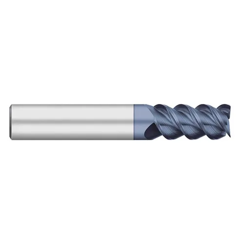 TC39524 Center Cutting Regular Flute Single End Square End Mill, 3/8 in Dia Cutter, 1 in Length of Cut, 3 Flutes, 3/8 in Dia Shank, 2-1/2 in Oal,