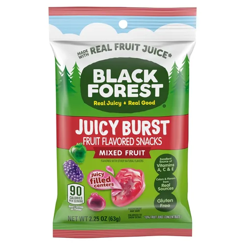 Vista 17 de Black Forest, Juicy Burst, aperitivos con sabor a frutas, sabores de frutas mixtas, una explosión jugosa de sabores naturales, hechos con jugo