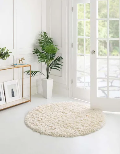 Vista 5 de Rugs.com - Alfombra de la colección Infinity, alfombra de pelo mullido sólida de 2 x 3 pies, color azul Egeo, perfecta para salas de estar