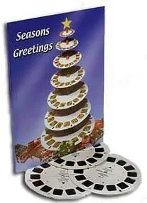 Saludos de temporada de Mattel Portland - 1999 - Juego de 3 carretes ViewMaster para empleados