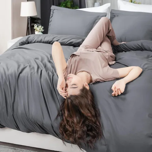 Vista 6 de Utopia Bedding Juego de funda de edredón tamaño King, 1 funda de edredón con 2 fundas de almohada, funda de edredón de 3 piezas con cierre