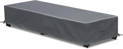 Vista 18 de Funda para tumbona para exteriores, 1 paquete de fundas para sillas de patio, impermeables, 600D, material resistente a la intemperie, protección