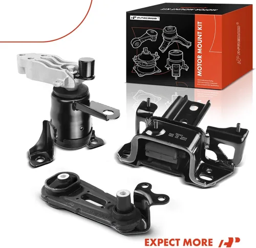 Vista 9 de A-Premium Juego de 3 piezas de montaje de motor de transmisión de montaje de puntal compatible con Mazda 2 2011 2012 2013 2014 L4 1.5L gasolina