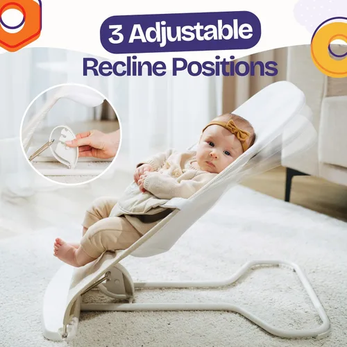 Vista 7 de ComfyBumpy Asiento Ergonómico Saltarín para Bebé - Silla Saltarina Segura y Portátil con Posiciones de Altura Ajustables - Asiento Saltarín