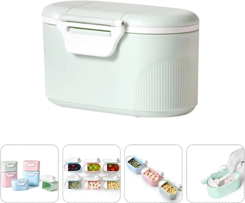 Vista 4 de Hogar para al aire libre S Food Baby Container Dispenser Milk Formula Holder Travel Leakproof Portable