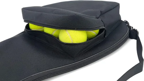 Vista 7 de Bolsa de tenis TaktZeit ligera y acolchada con funda para raquetas de tenis y correa de hombro ajustable