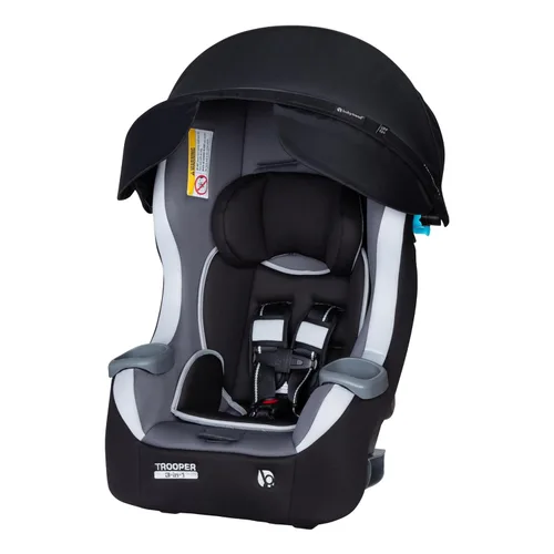 Vista 16 de Baby Trend Trooper™ Slim 3 en 1 Asiento de coche convertible, Negro Dash
