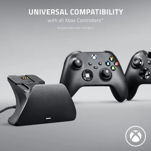 Vista 3 de Razer Universal Quick Charging Stand for Xbox Series XS Magnetic Secure Charging - Perfectly Matches Xbox Wireless Controllers - USB Powered - Pulse