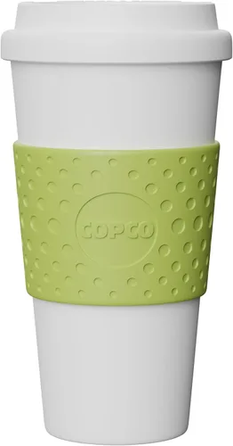 Vista 8 de Copco Acadia - Taza de viaje de 16 oz, termo reutilizable con aislamiento, de plástico de doble pared, con tapa a prueba de fugas, sin BPA, taza
