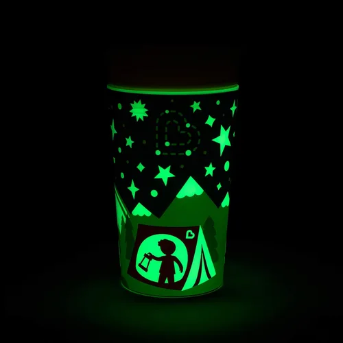 Vista 3 de Munchkin Miracle - Vaso para beber de 360 grados que brilla en la oscuridad, 9 onzas, color amarillo