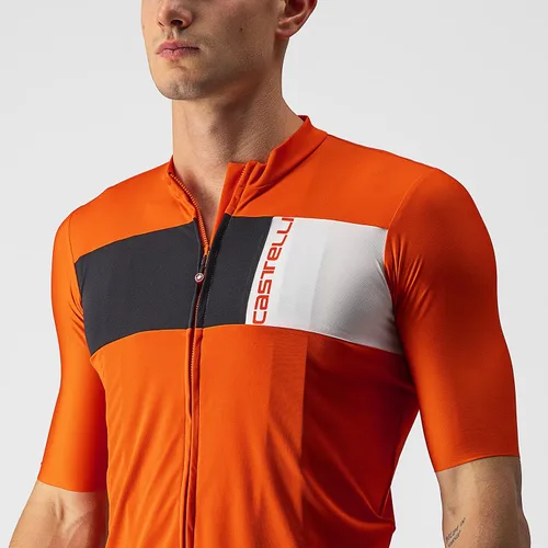 Vista 4 de Castelli Camiseta Prologo 7 para hombre para ciclismo de carretera y grava, talla L, Neutro