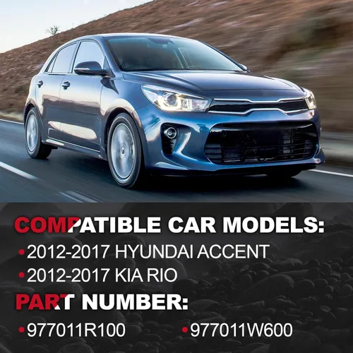 Vista 2 de Compresor de aire compatible con Rio Accent 2012 2013 2014 2015 2016 2017 L4 1.6L Reemplazo 977011R100,977011W600 Lleno de aceite de compresor