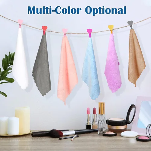 Vista 2 de Orighty Paños removedores de maquillaje, limpiadores, reutilizables, suaves y lavables, de microfibra de vellón coral, para cara, ojos, labios