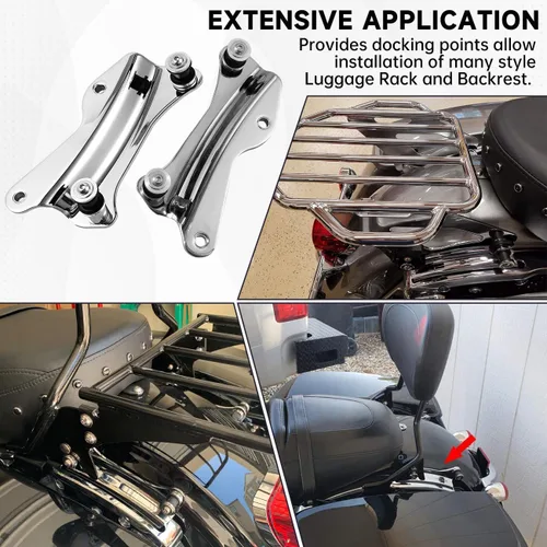 Vista 3 de Kit de accesorios de acoplamiento de 4 puntos compatible con Harley Davidson Touring Road Glide Street Glide Electra Glide Road King 2014-2024 2021
