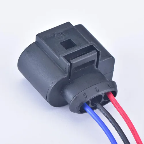 Vista 2 de 3 Pin 3.5 Series Sensor Automotriz Pigtail Plug 1J0973723 Conector caso para Audi VW Jetta Golf A3 A4 Q5 Q3 Water Level Sender