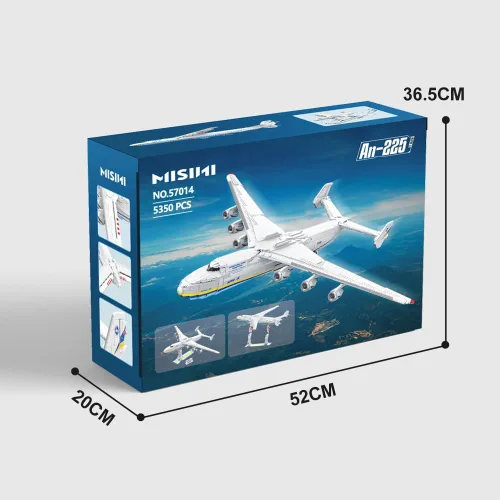 Vista 9 de MISINI 57014 An-225 - Juego de bloques de construcción de aviones de transporte grandes, 5350 piezas MOC modelo de avión kits de construcción
