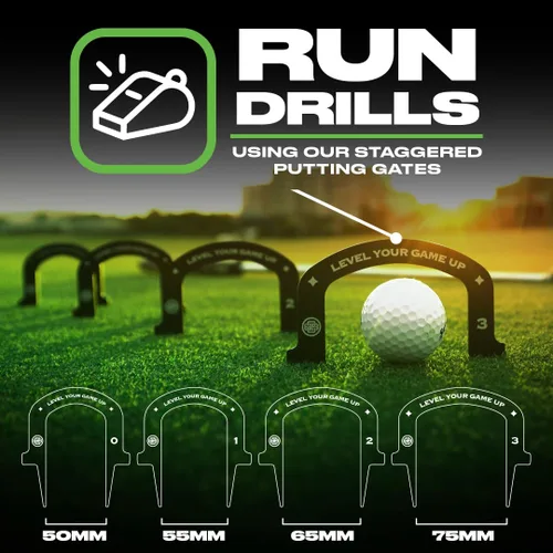 Vista 7 de Espejo de Putting de Golf - Ayudas de Entrenamiento de Golf para Hombres y Mujeres - Ayuda de Entrenamiento de Putting Pro Path Aprobada por