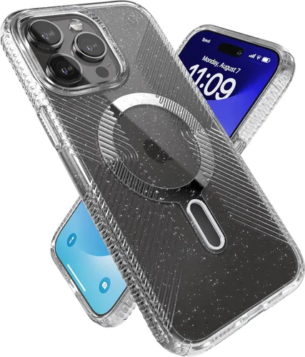 Vista 7 de Speck Funda transparente para iPhone 17e y 15 – ClickLock con bloqueo antideslizante, diseñada para MagSafe, protección contra caídas – para iPhone