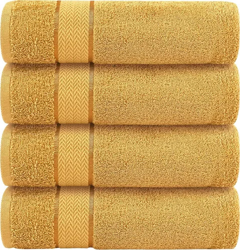 Vista 17 de Toallas de baño de lujo, 100% algodón, ultra suaves, de felpa, gruesas, esponjosas, altamente absorbentes, de secado rápido, para el hogar