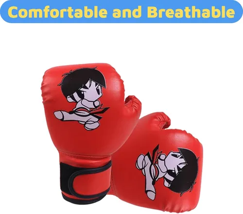 Vista 2 de Guantes de Boxeo para Niños Guantes de Boxeo para Niños Rojo Azul