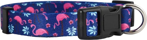 Vista 9 de Native Pup Collar de perro con estampado de animales, patrón de peces de trucha de arroyo, regalo para pescador, cachorro al aire libre