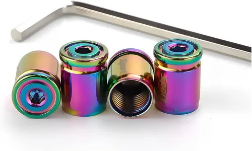 Vista 8 de Tapa de Válvula de Neumático, Diseño Antirrobo de Aleación de Zinc, 4 Piezas de Cubierta de Vástago de Rueda Automática con Sello de Goma