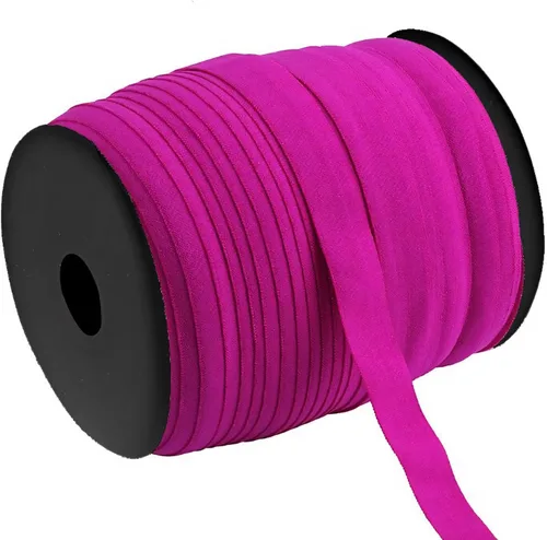 Vista 20 de Muka Cinta al bies de 109 yardas, cuerda plana elástica de 5/8 pulgadas para ropa, puños, ropa interior, manualidades, 01 blanco