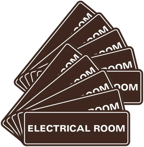 Vista 12 de All Quality Letrero eléctrico estándar para habitación, color negro, pequeño (1 unidad)