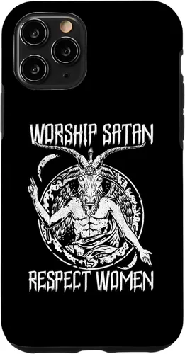 Vista 29 de Worship Satan Respect Women I Satanic Goat Head Case for iPhone 16