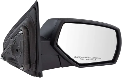 Vista 132 de TRQ Cubierta cromada del espejo manual del lado del pasajero, acabado liso para Volvo VNL 2004-2014