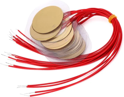 Vista 2 de 20 unidades de 1.378 in precableado elementos piezoeléctricos zumbador sonda sensor de disparo disco de tambor