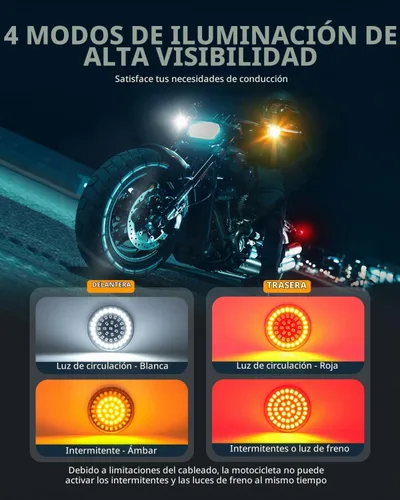Vista 4 de PBYMT 1157 - Luz LED de intermitente compatible con Harley Softail Touring 1986 - 2020