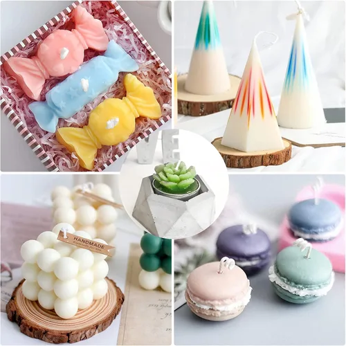 Vista 3 de Juego de tintes para velas, 16 colores para hacer velas, teñido de cera de soja a granel, kit de fabricación de velas de bricolaje