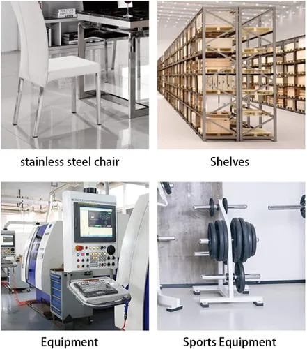 Vista 7 de Tapones cuadrados de plástico de 0.75 pulgadas (0.748 in) para poste de tubo cuadrado (paquete de 4)