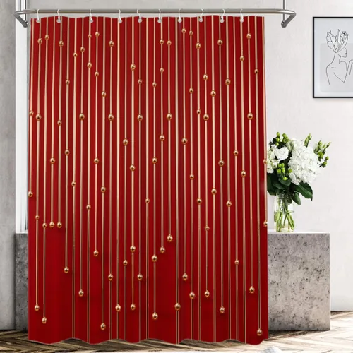 Vista 783 de Shrahala Father and Child Embracing No Hooks Shower Curtain with Snap in Liner Set, Tender Moment Captured Bathroom Décor Polyester Fiber Waterproof