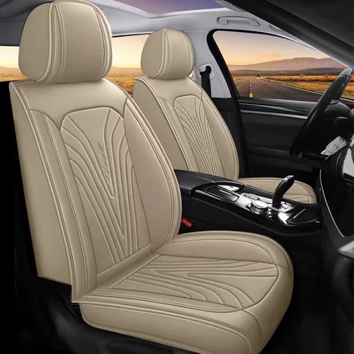 Vista 18 de 2 fundas de asiento delantero para Nissan Maxima 2011-2024 2025: fundas de cuero impermeables para asientos de automóvil, protector de cojín