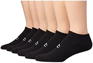 Champion Calcetines para hombre, calcetines no se muestran, calcetines acolchados con logotipo, paquete de 6 pares