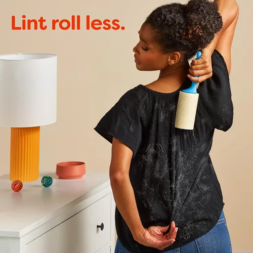 Vista 7 de Hojas para secadora de pelo de mascotas y pelusa Bounce Mega con 3X contra pelo de mascotas, sin fragancia, 130 piezas