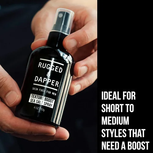 Vista 7 de RUGGED & DAPPER Texture Boost - Spray de sal marina para hombres, 4 onzas, agente de peinado para el cabello, añade cuerpo y plenitud al cabello