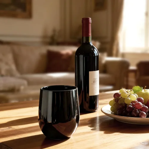 Vista 3 de Copas de vino de plástico de 14 onzas sin tallo, vasos Arcílicos multiusos, juego de 6 unidades, reutilizables, resistentes a las roturas, aptas