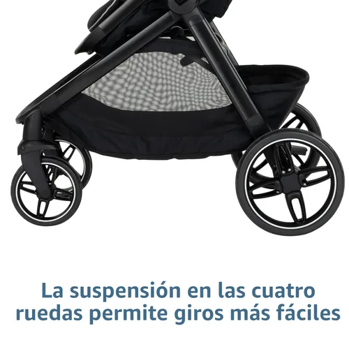Vista 6 de Maxi-Cosi Zelia Pro Sistema de viaje 5 en 1 con asiento de automóvil infantil Mico Pro, combo de cochecito de bebé, asiento reversible, ruedas