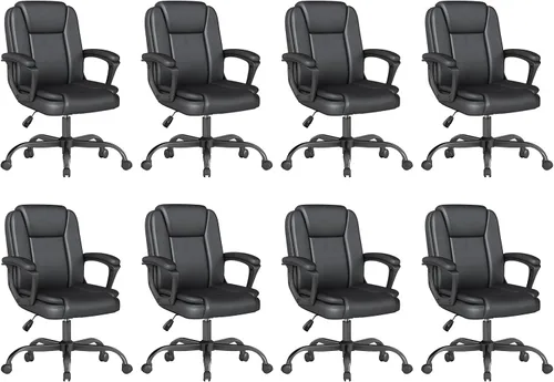 Vista 21 de Silla de oficina ejecutiva, cómodas sillas ergonómicas de escritorio para computadora con reposabrazos abatibles, soporte lumbar, respaldo alto