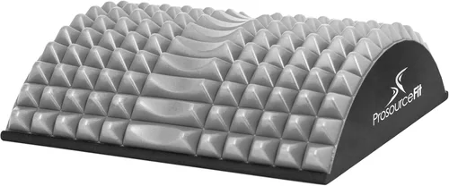 Vista 8 de Prosource Fit - Dispositivo de tracción ortopédica de espiga de estiramiento de espalda arqueada y soporte de masaje lumbar inferior, gris