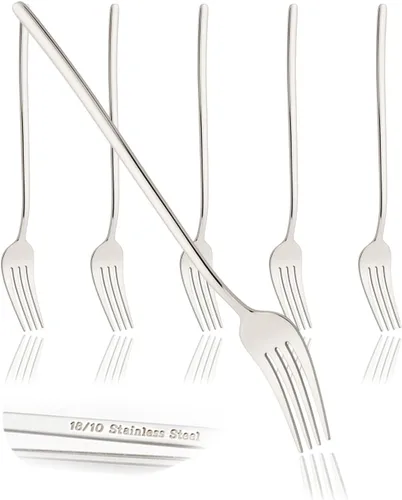 Vista 12 de JASHII Juego de 6 cucharas de cena de acero inoxidable 18/10 de plata pulida para comer sopa, cucharas de mesa grandes, aptas para lavavajillas